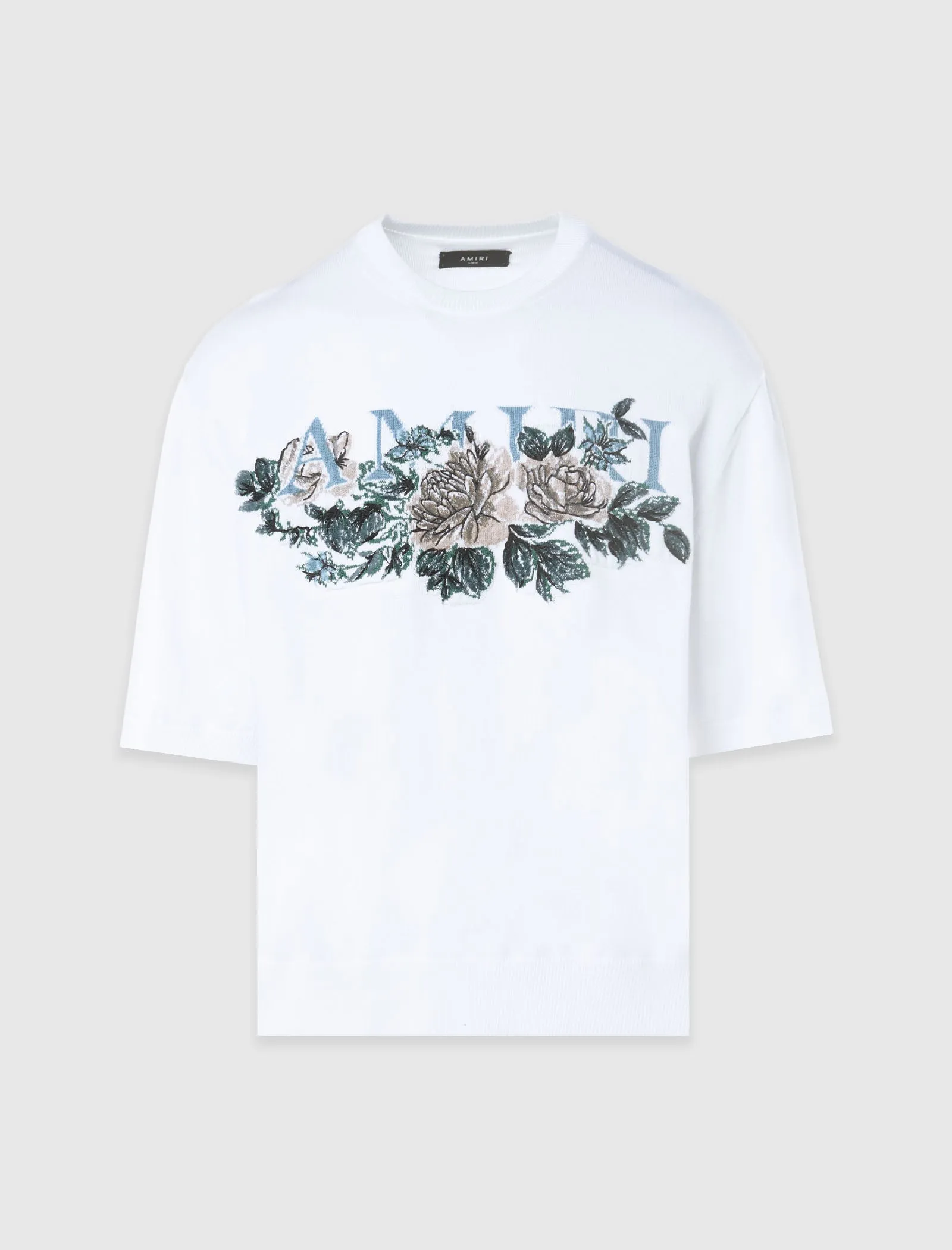 T-SHIRT IMPRIMÉ FLORAL TRICOTÉ