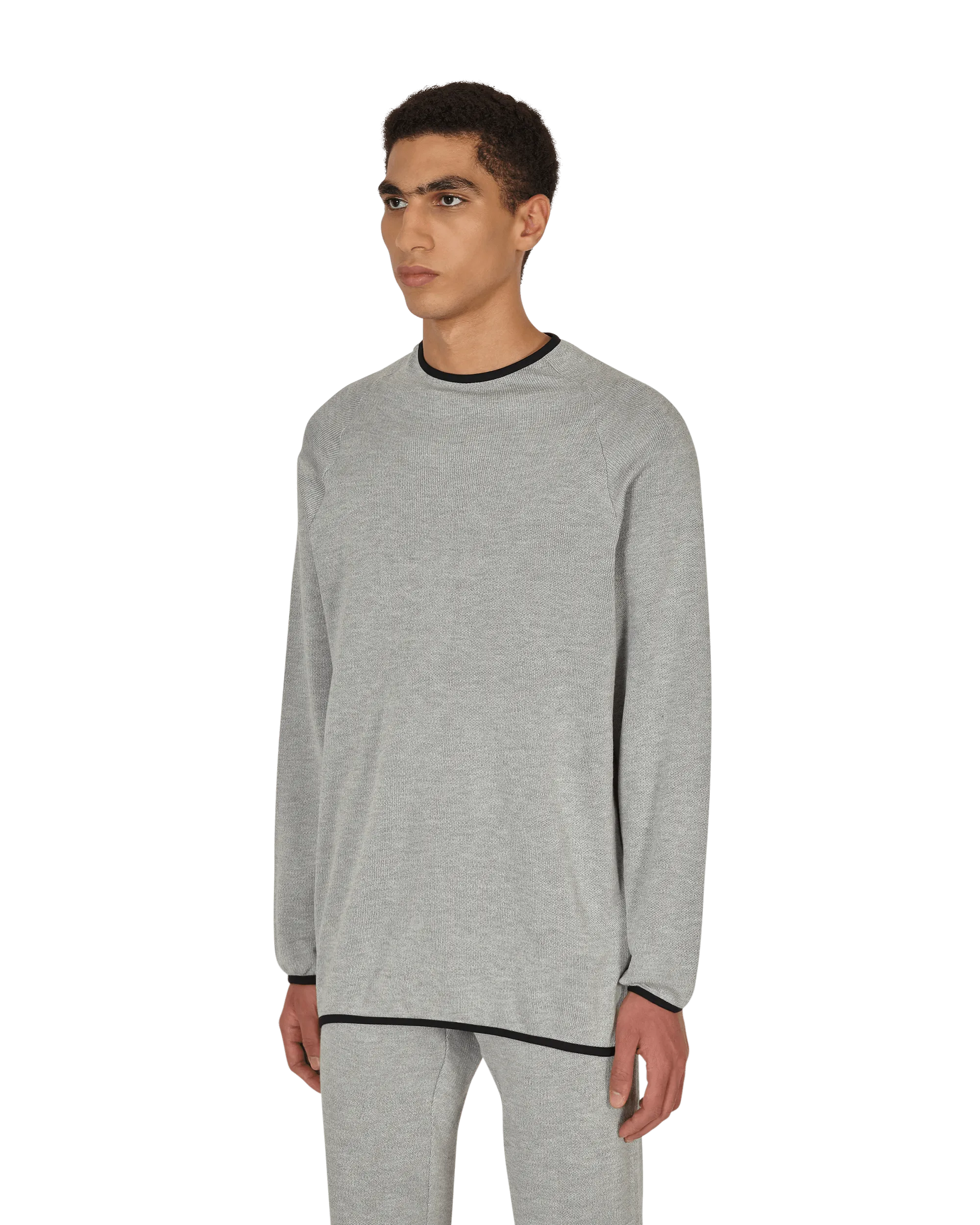 Haut de sous-couche tricoté gris