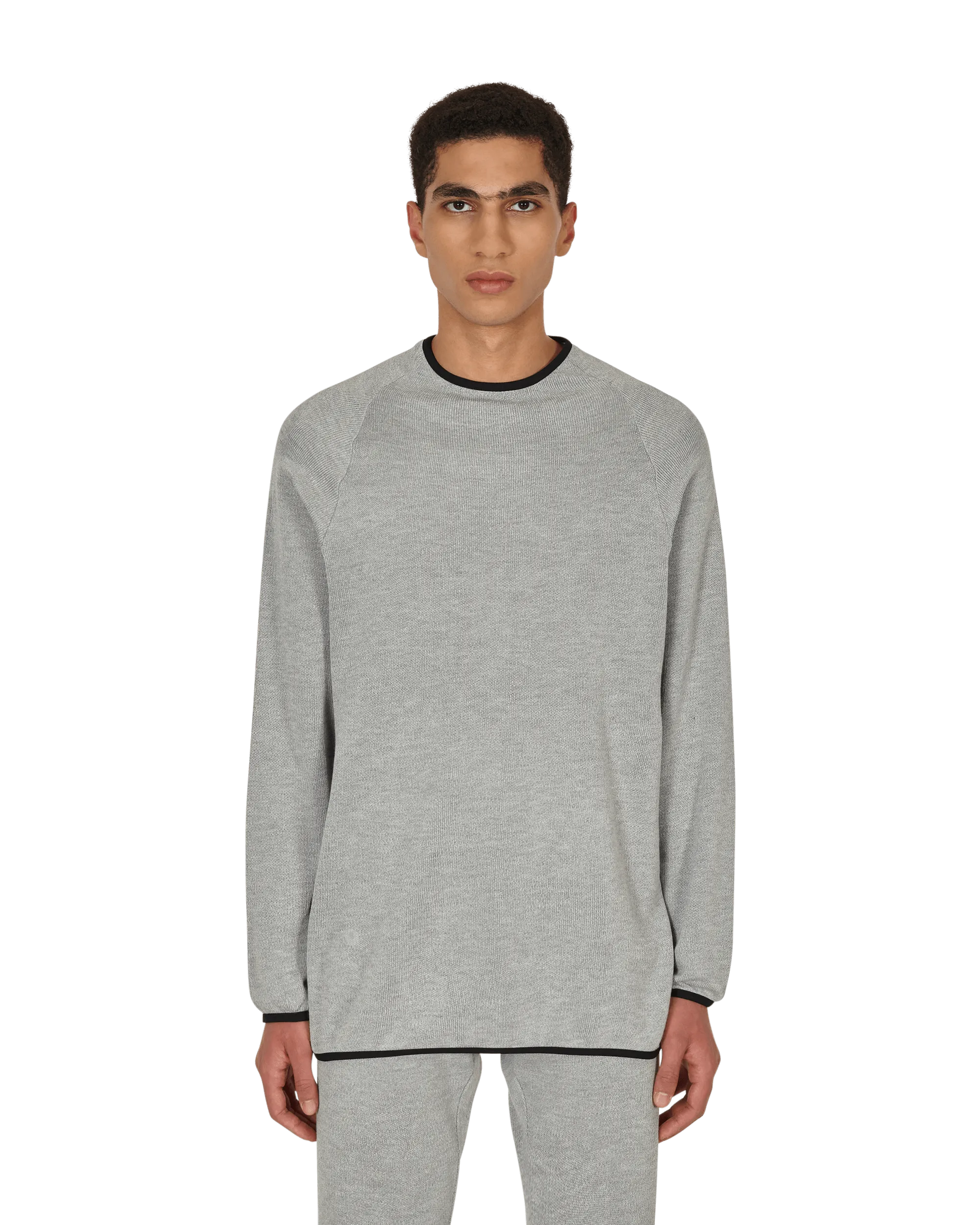 Haut de sous-couche tricoté gris