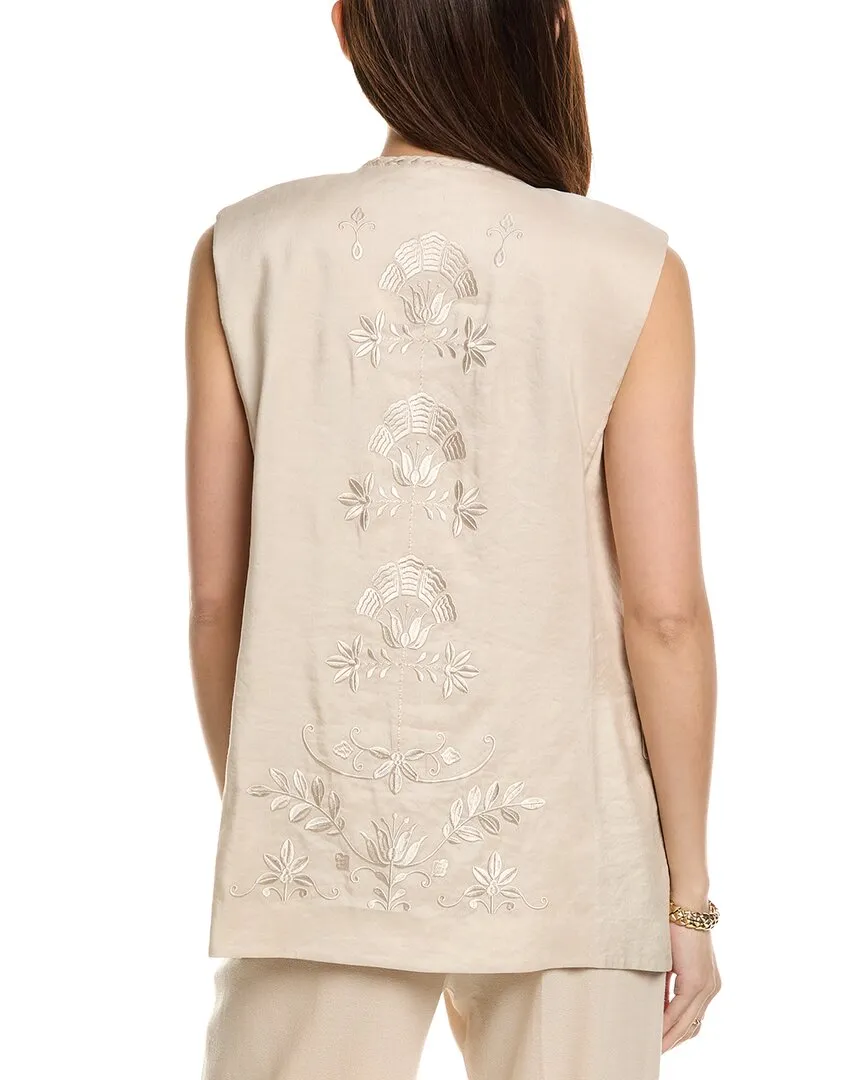 Gilet en mélange de lin Kobi Halperin Clairo
