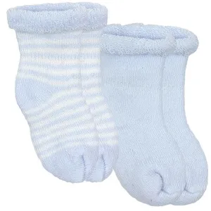 Chaussettes pour nouveau-né Kushies Terry (lot de 2) - Bleu