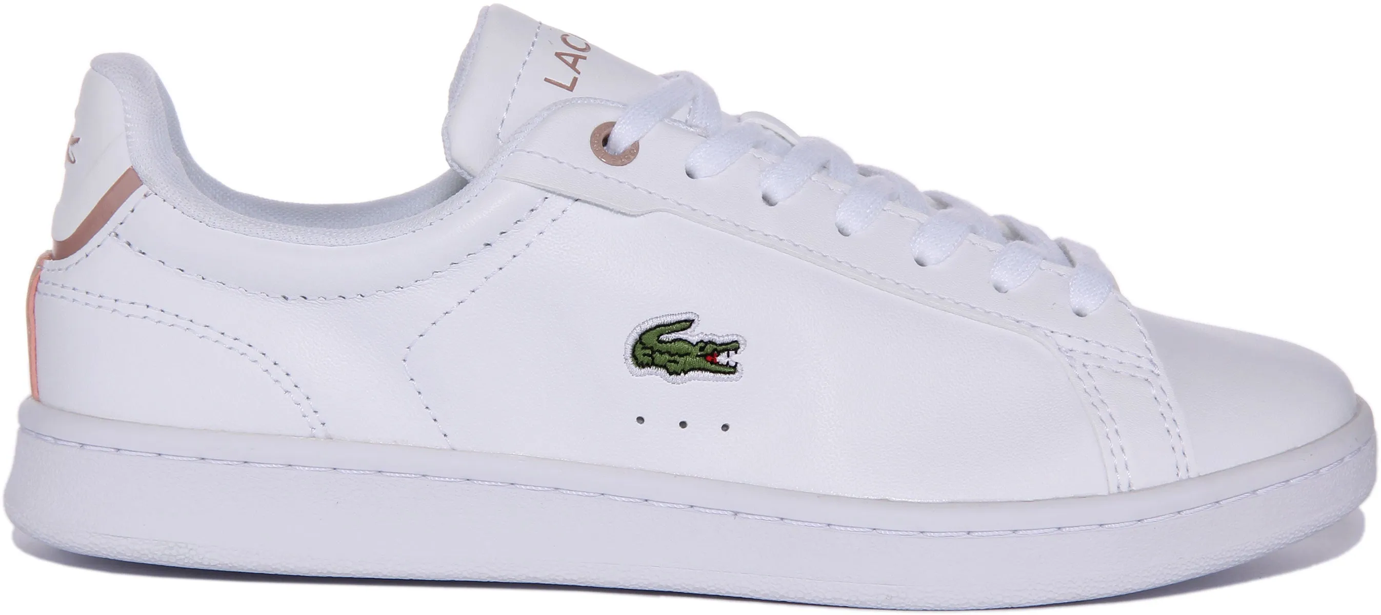 Lacoste Carnaby Pro En Blanc Rose Pour Femme Chaussures Lacoste
