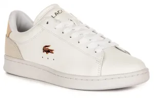 Lacoste Carnaby Ensemble en Blanc Rose Pour Femme Chaussures Lacoste