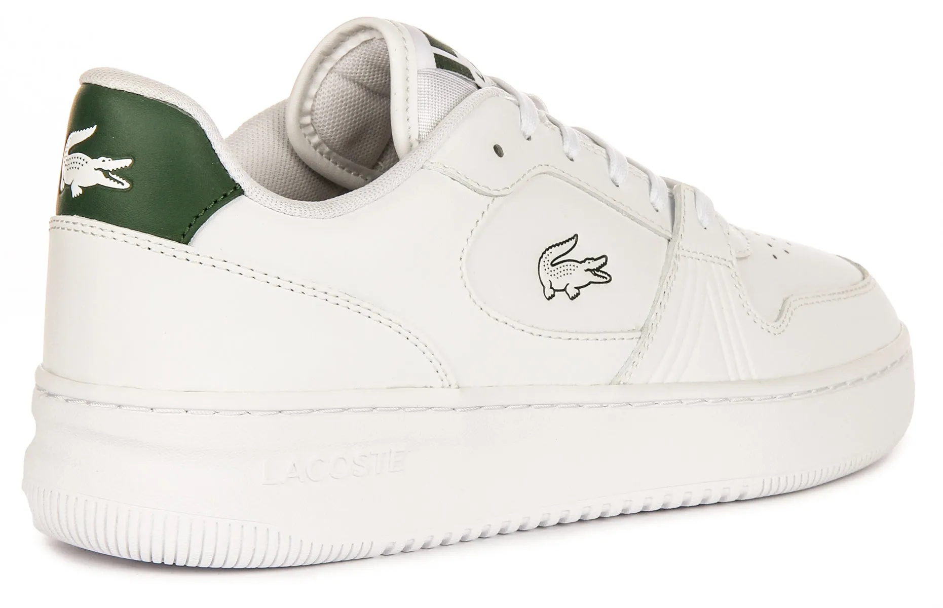Lacoste L001 Ensemble 224 En Blanc Vert Pour Femmes Chaussures Lacoste