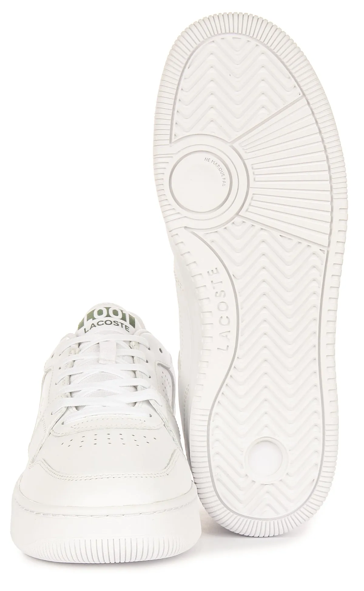 Lacoste L001 Ensemble 224 En Blanc Vert Pour Femmes Chaussures Lacoste