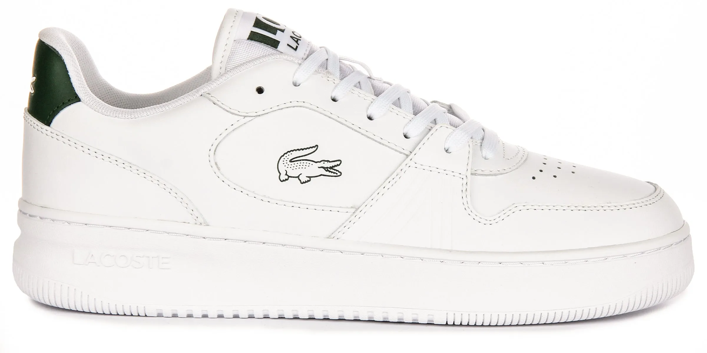 Lacoste L001 Ensemble 224 En Blanc Vert Pour Femmes Chaussures Lacoste