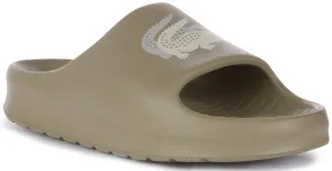 Lacoste Serve Slide 2.0 En Gris Kaki Pour Femme Chaussures Lacoste