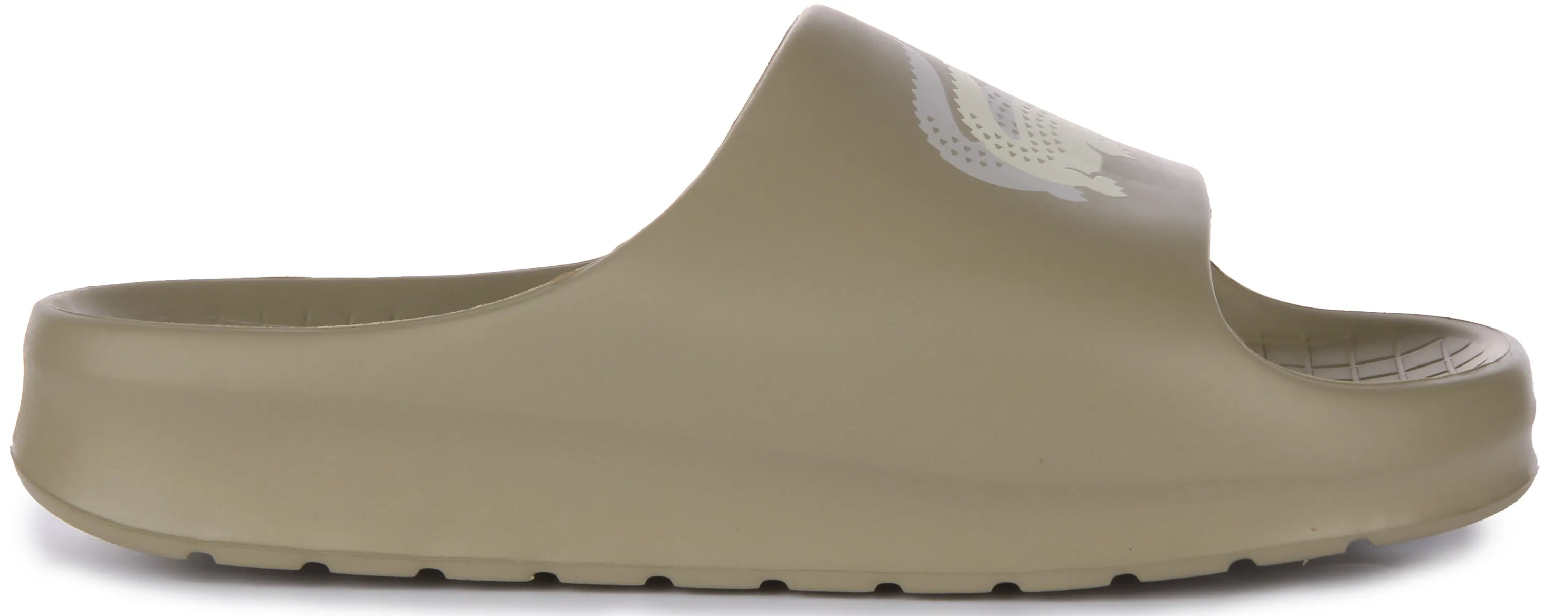 Lacoste Serve Slide 2.0 En Gris Kaki Pour Femme Chaussures Lacoste