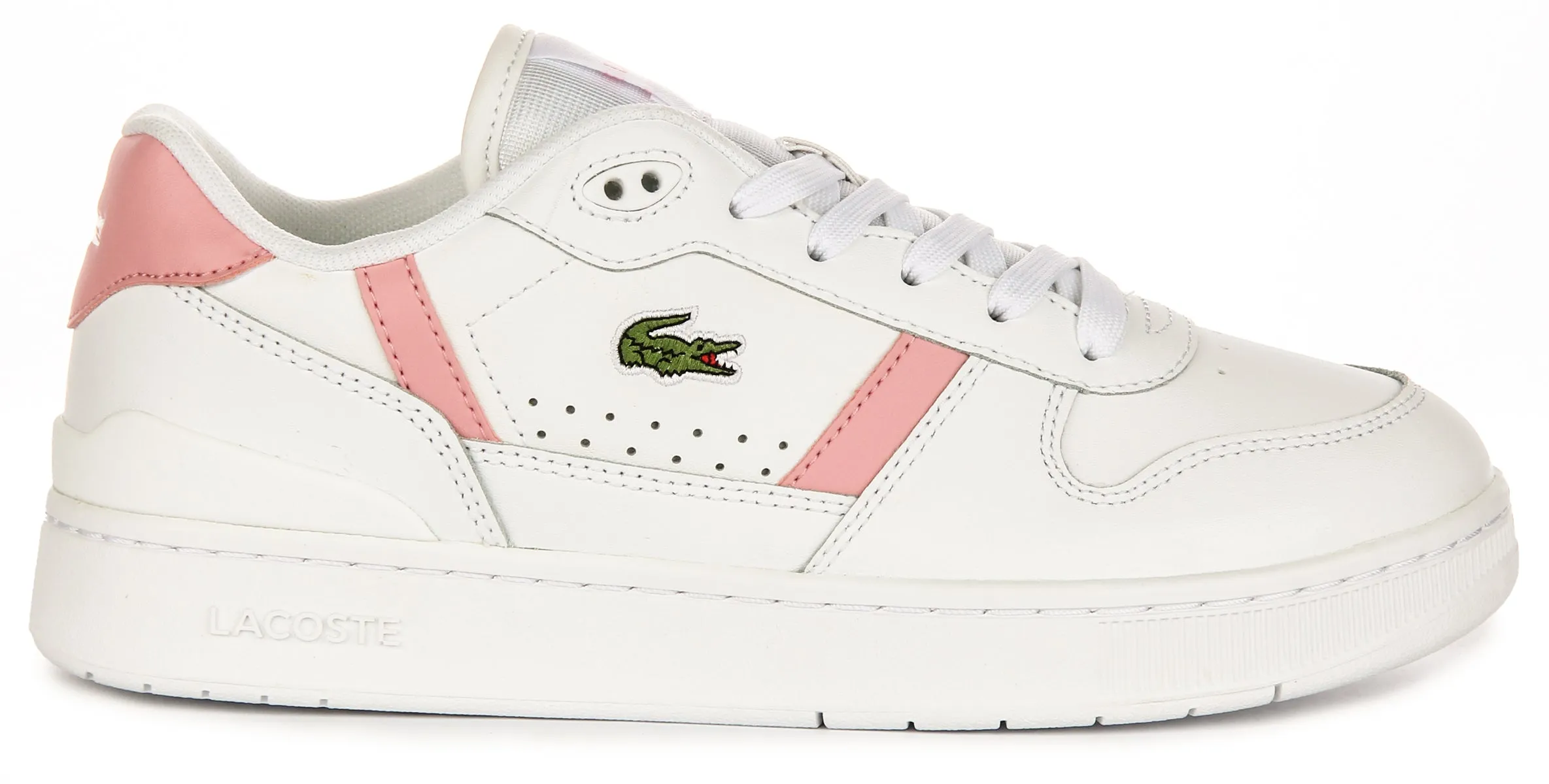 Ensemble Lacoste T Clip en Blanc Rose pour Femme Chaussures Lacoste