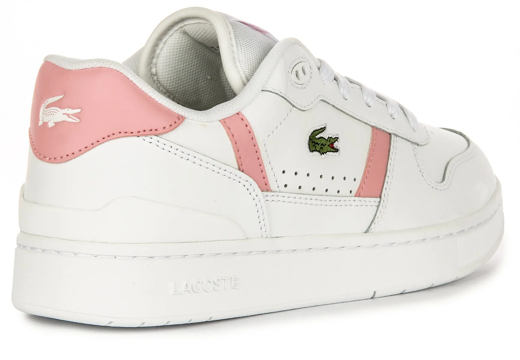 Ensemble Lacoste T Clip en Blanc Rose pour Femme Chaussures Lacoste