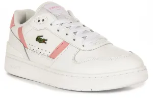 Ensemble Lacoste T Clip en Blanc Rose pour Femme Chaussures Lacoste