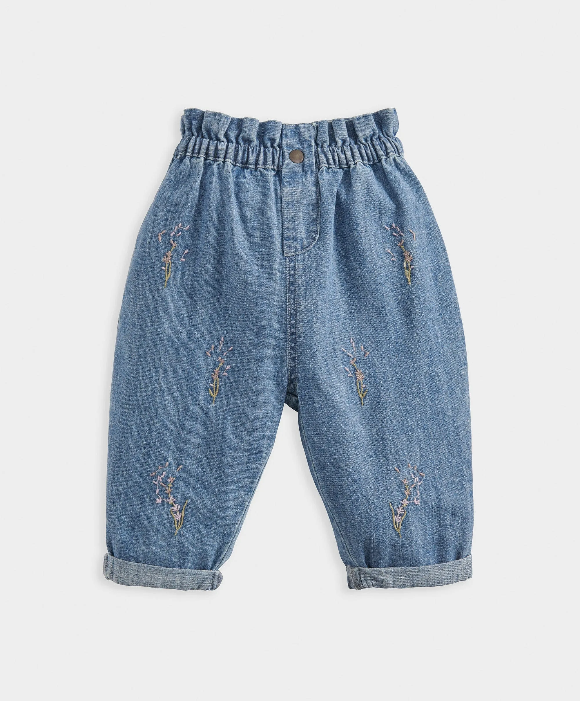 Jeans Brodés Lavande