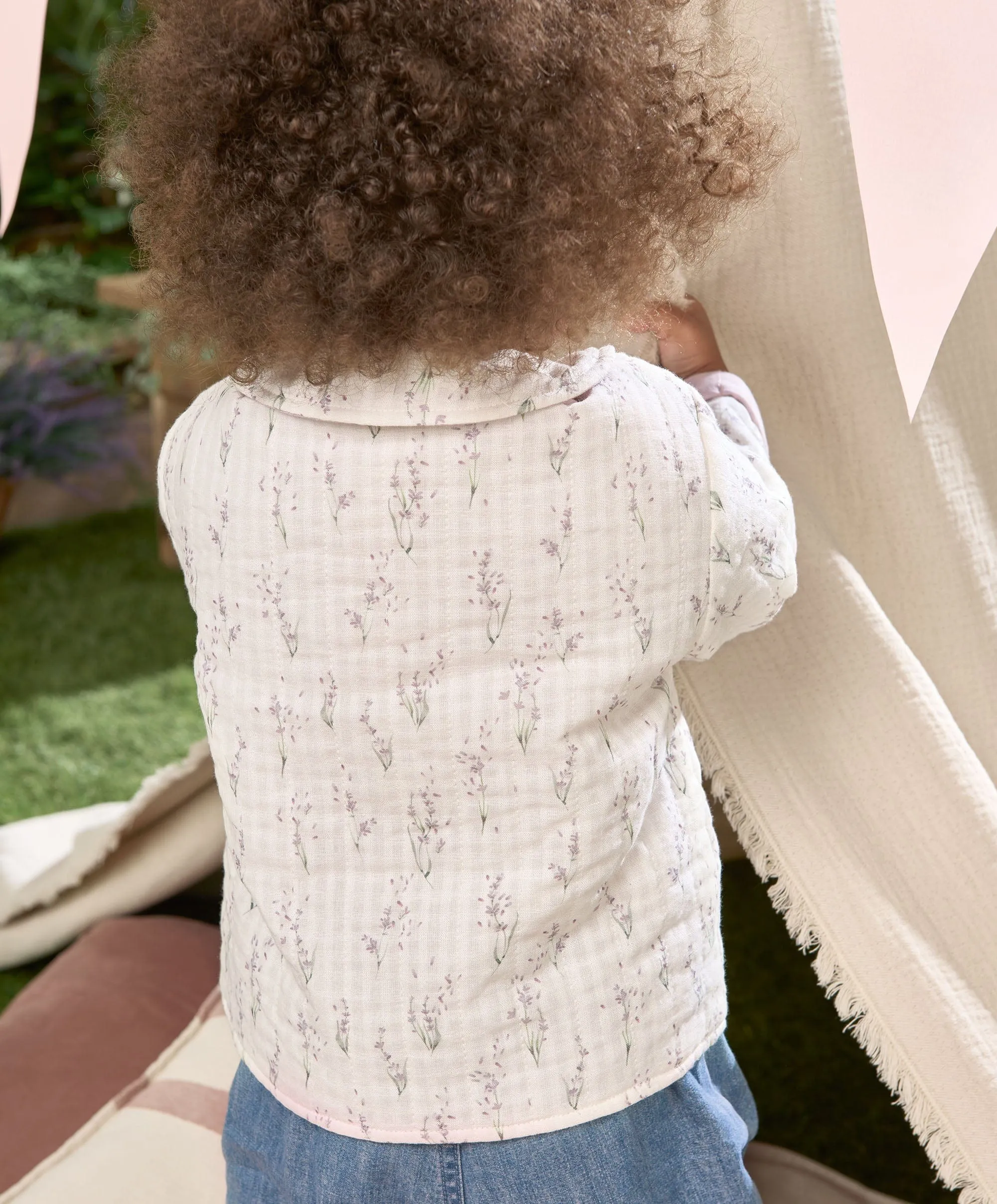 Veste matelassée imprimée lavande bébé enfant Mamas & Papas