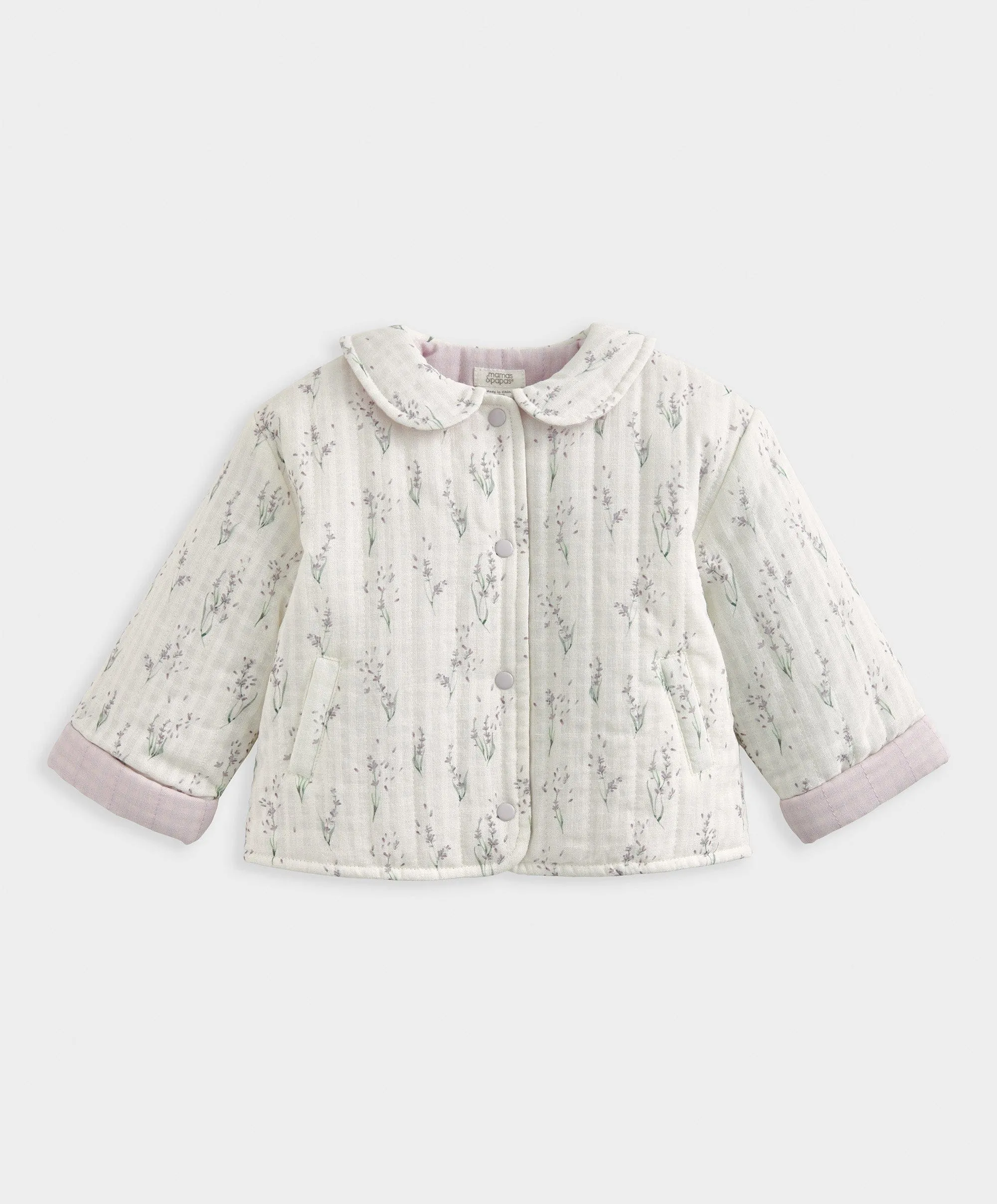 Veste matelassée imprimée lavande bébé enfant Mamas & Papas