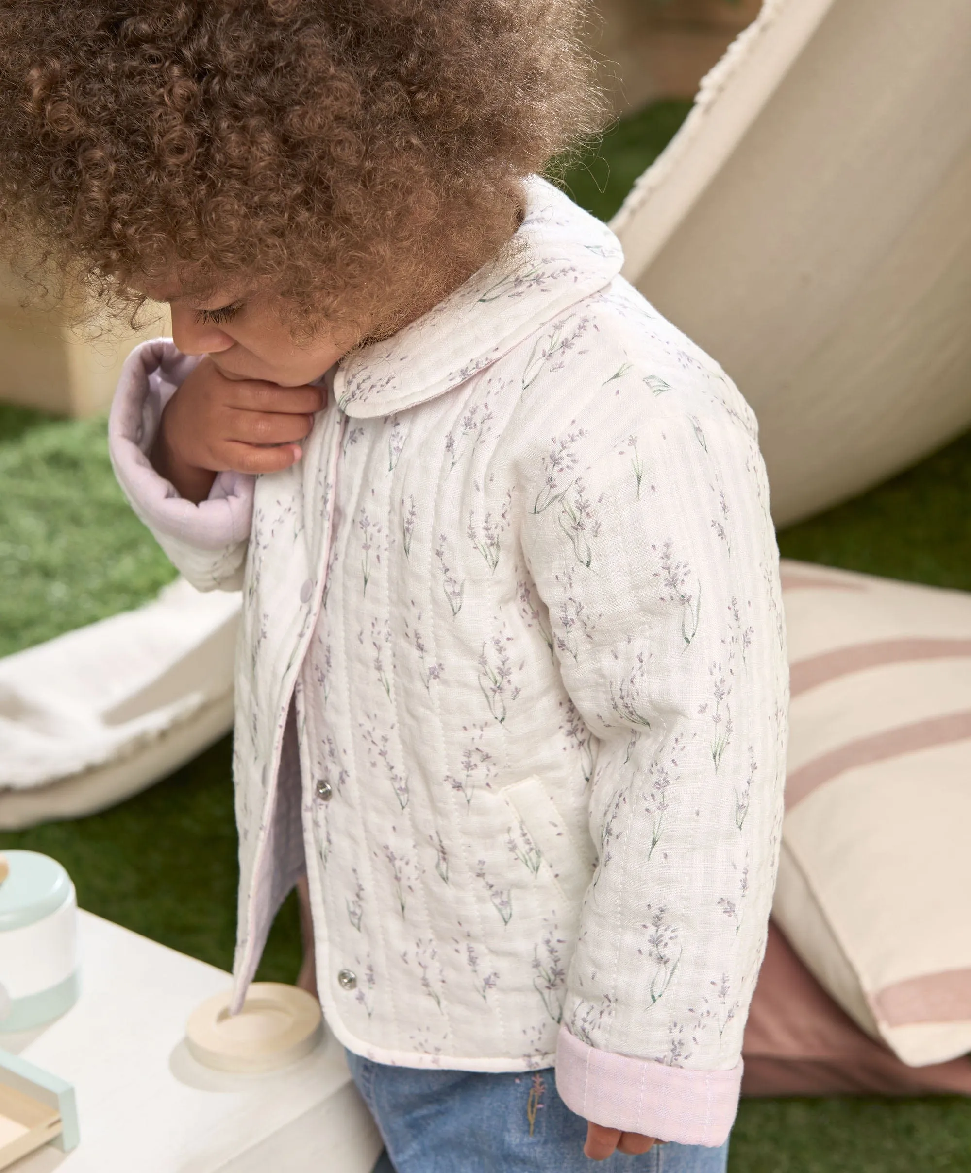 Veste matelassée imprimée lavande bébé enfant Mamas & Papas