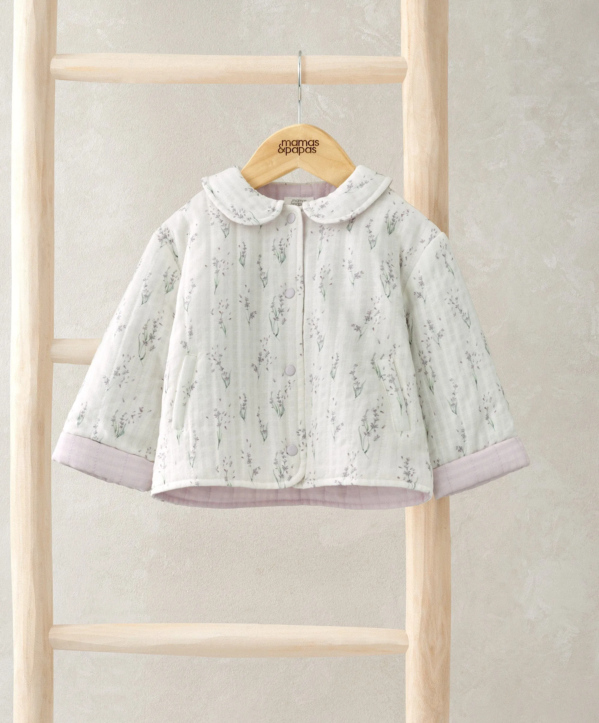Veste matelassée imprimée lavande bébé enfant Mamas & Papas