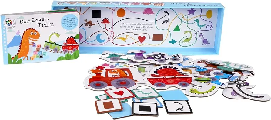 Train d'Apprentissage : Jeu de Lecture - Express Dino