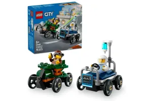 LEGO City Avion contre Voiture de Course Lit d'Hôpital Pack 60459