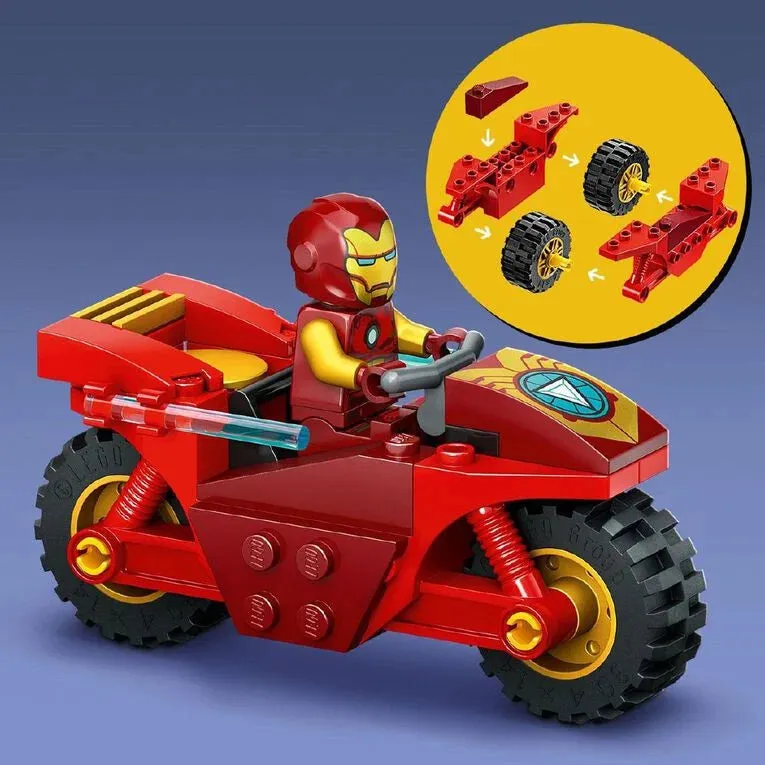LEGO Super Heroes Marvel Iron Man avec Moto et Hulk 76287
