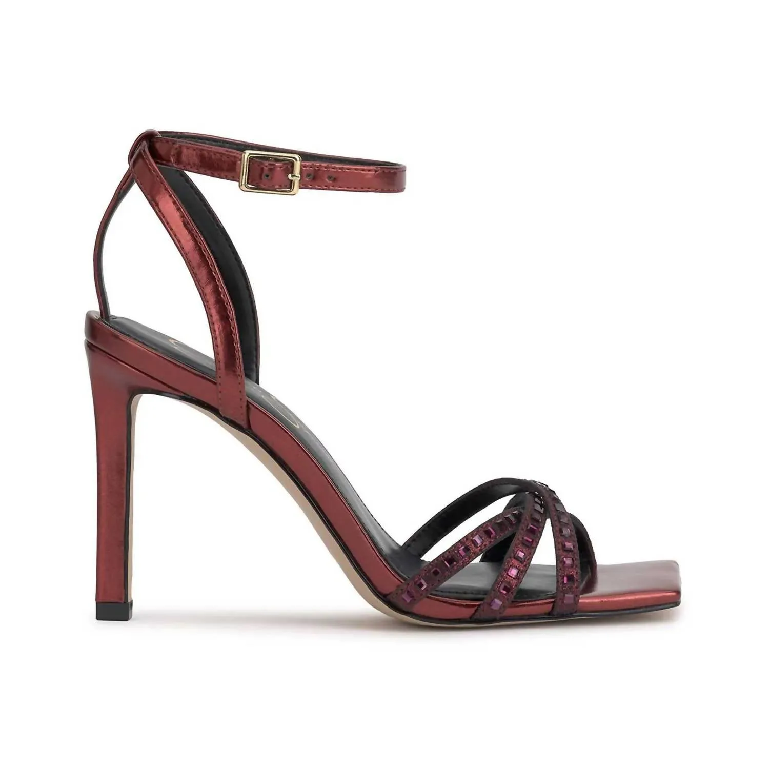 Sandale Leonah à talons hauts en couleur bordeaux ecco