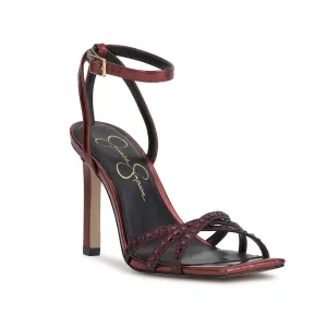 Sandale Leonah à talons hauts en couleur bordeaux ecco