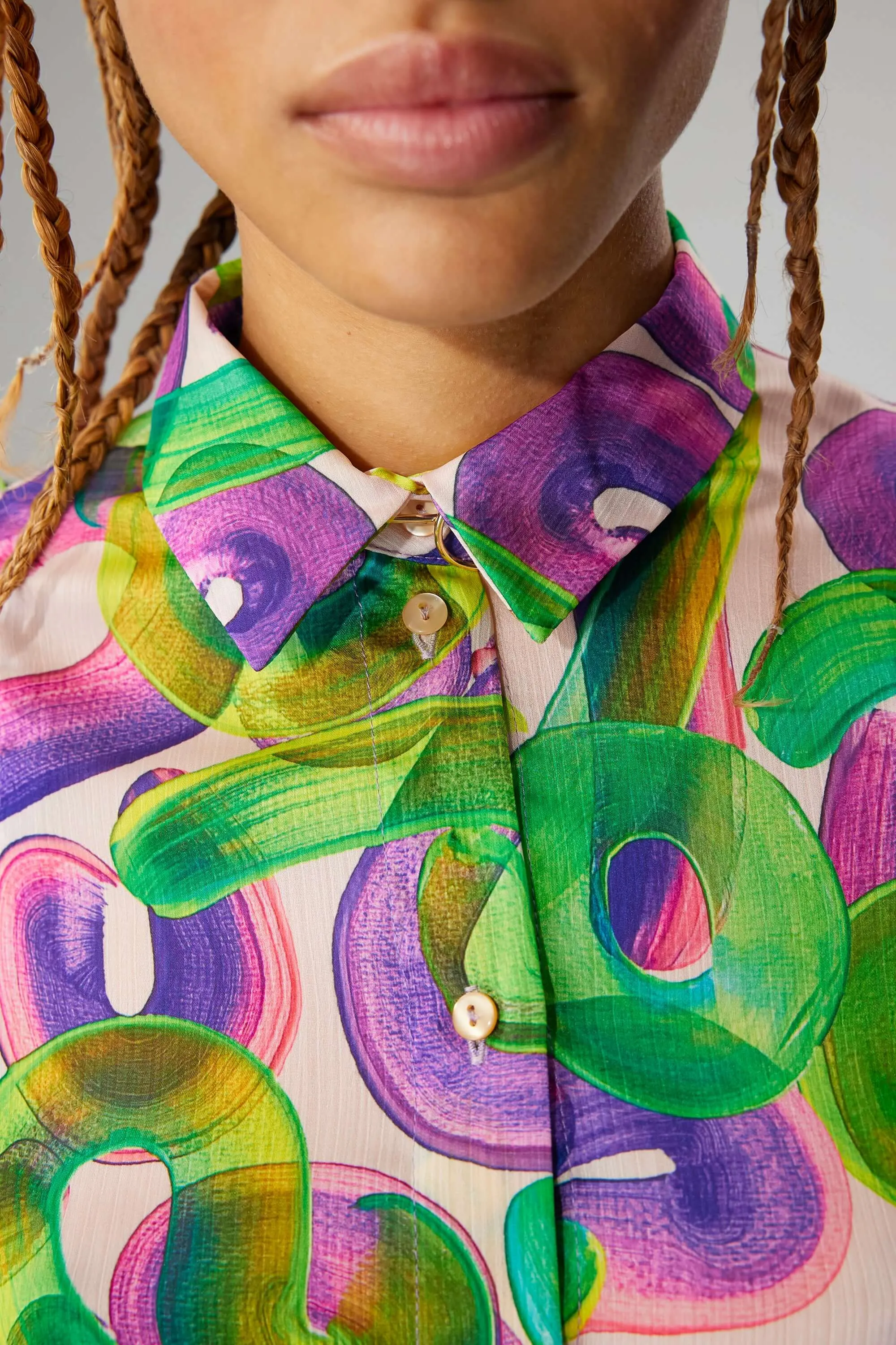 Chemise Lex avec motif Guimauve Iodé