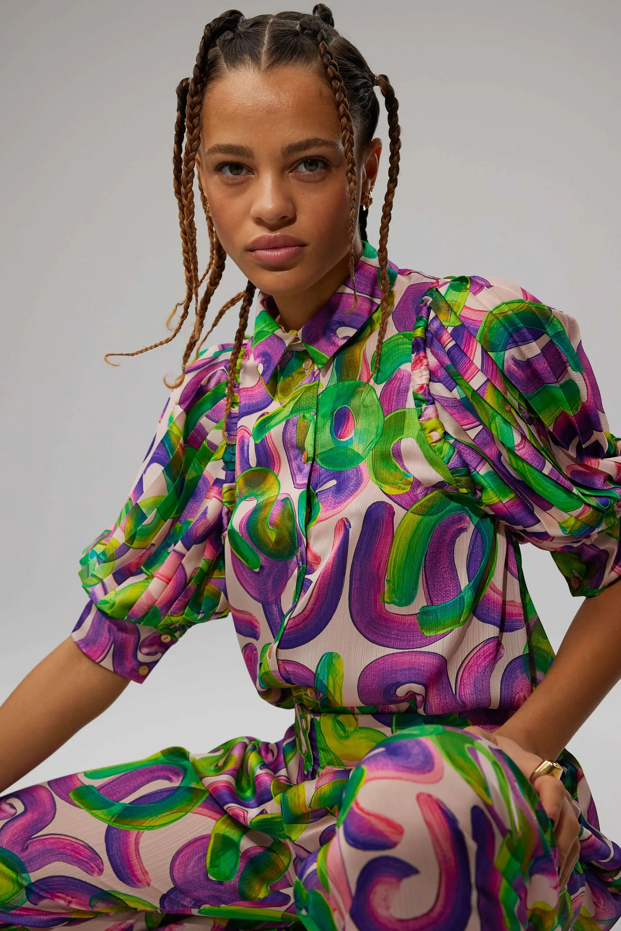 Chemise Lex avec motif Guimauve Iodé
