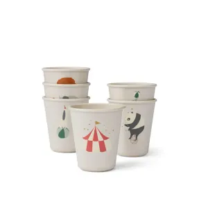 Liewood : Pack de 6 gobelets Lana - Cirque / Sable