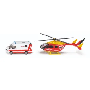 Hélicoptère de sauvetage Life Flight Westpac et ambulance Siku 1850
