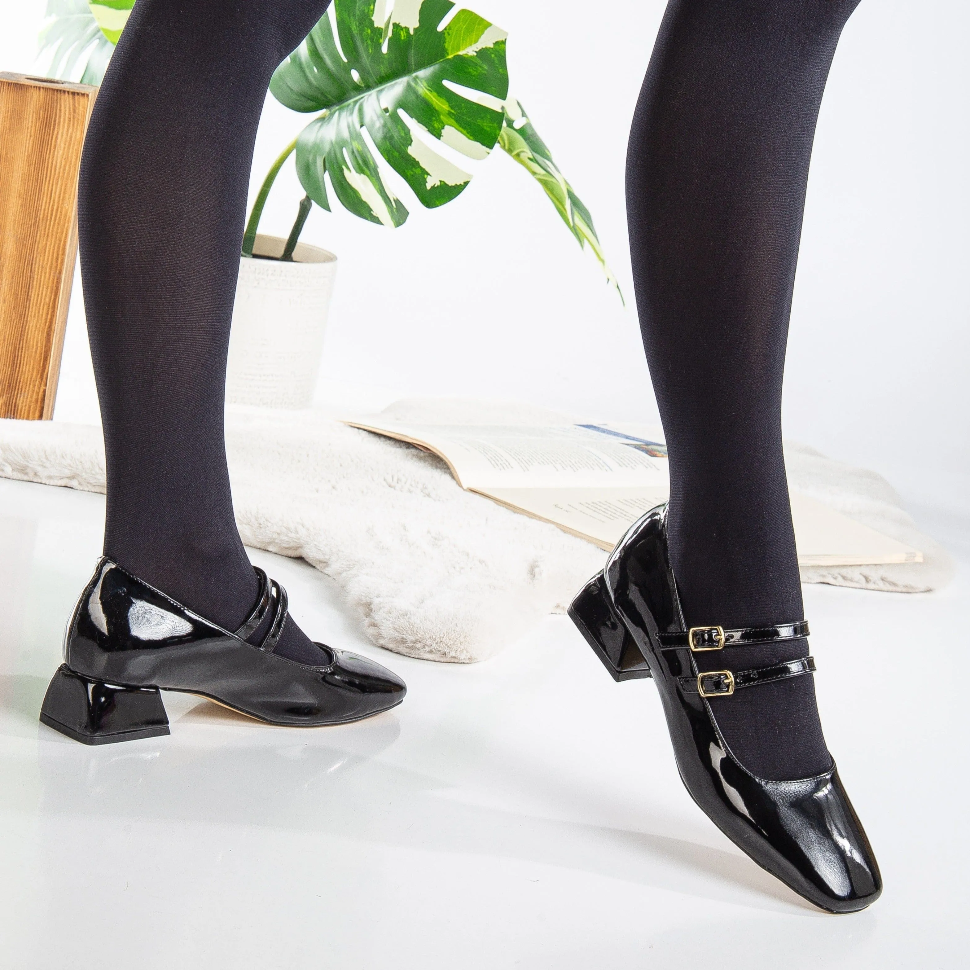 Chaussures Mary Jane en Simili-Cuir Lizbeth | Noir