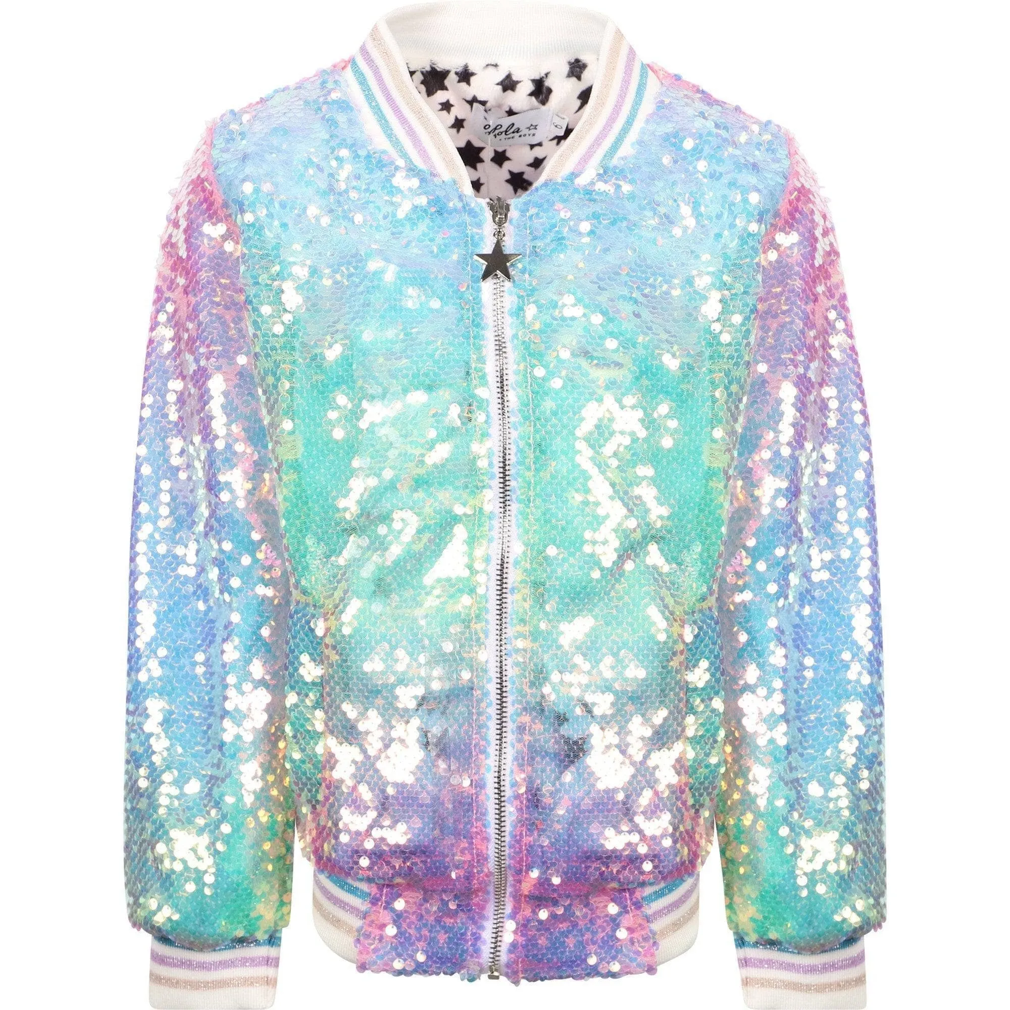 Veste à paillettes dégradé glacé Lola   The Boys