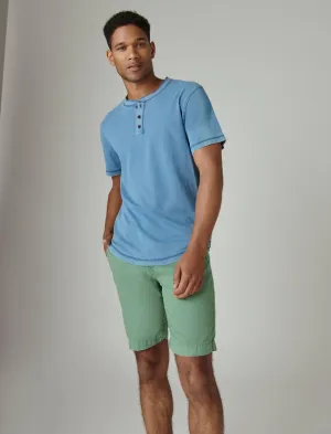 Lucky Brand Henley à manches courtes en jersey indigo # 419 Indigo Lucky Brand
