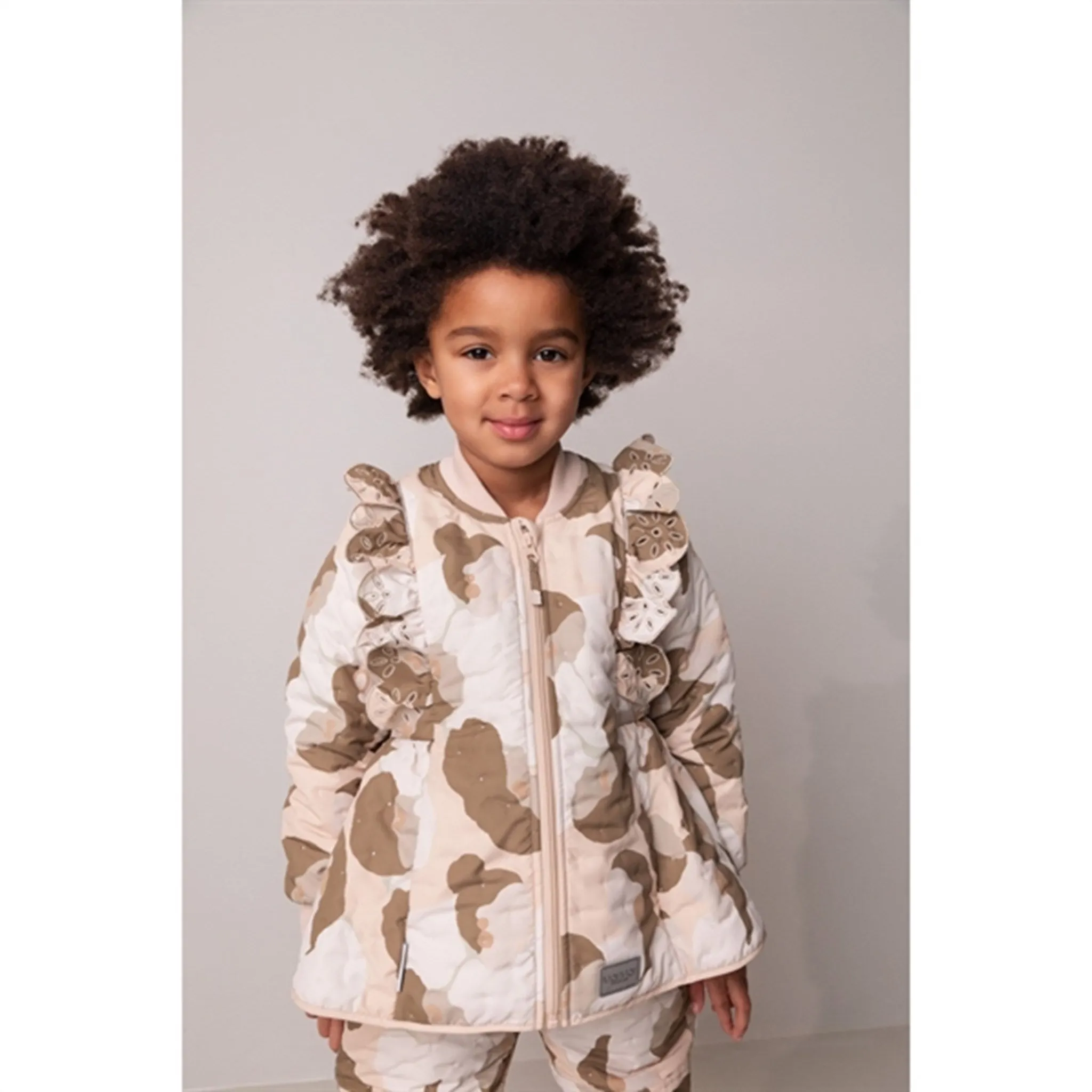 MarMar Beige Rose Veste Thermo Olisa F pour Fille Babykids_Marmar