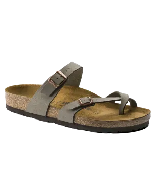 Sandales Mayari Birko-Flor en Nubuck couleur Pierre