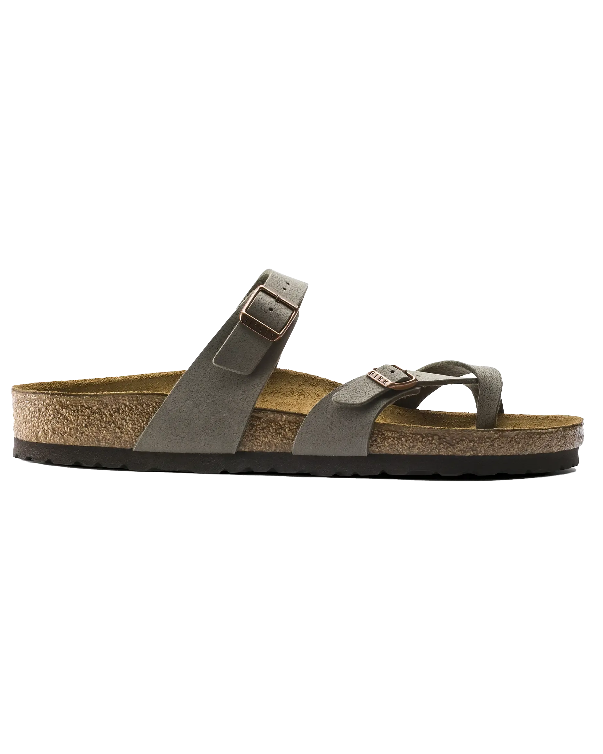 Sandales Mayari Birko-Flor en Nubuck couleur Pierre