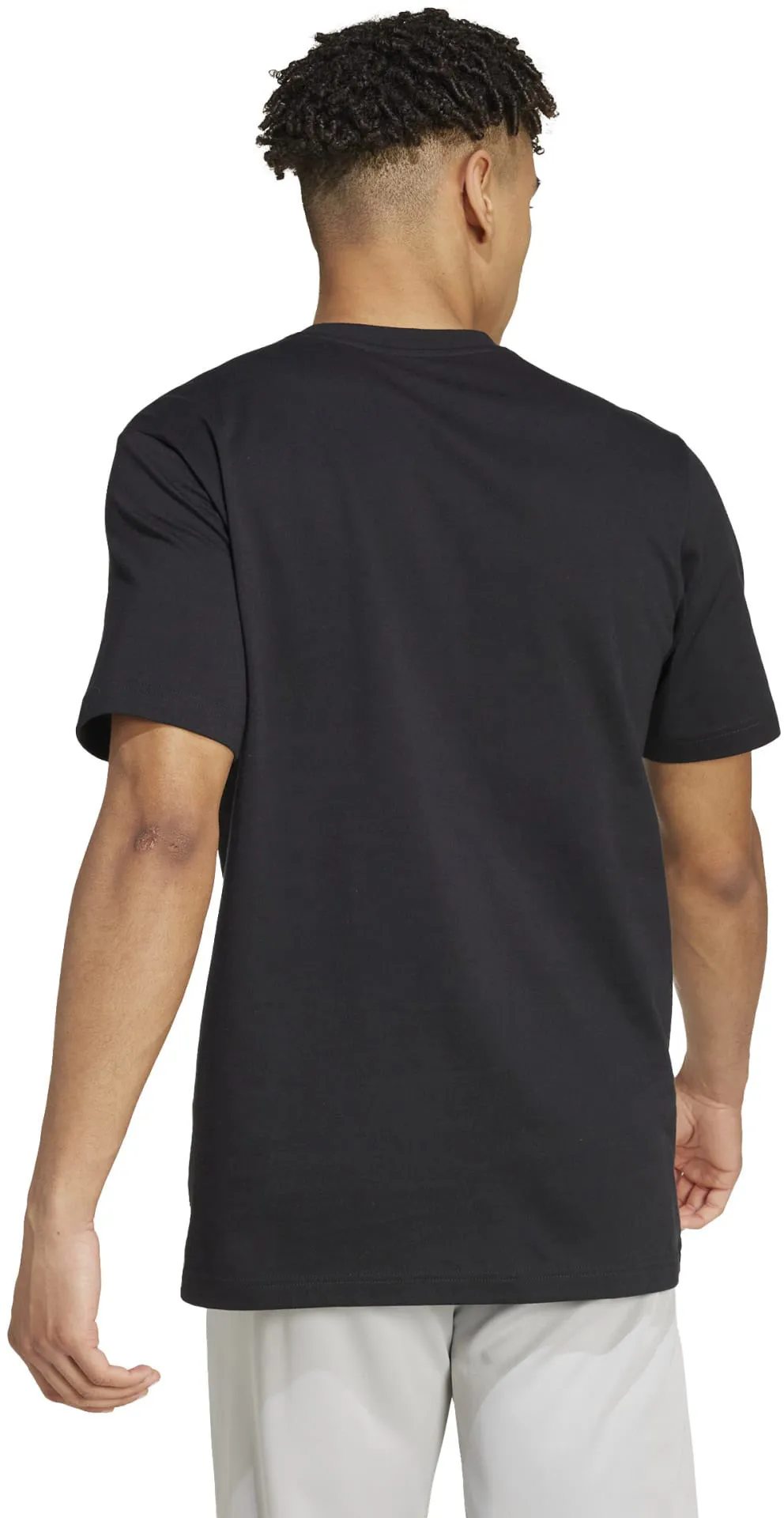 T-shirt graphique linéaire camouflage pour hommes