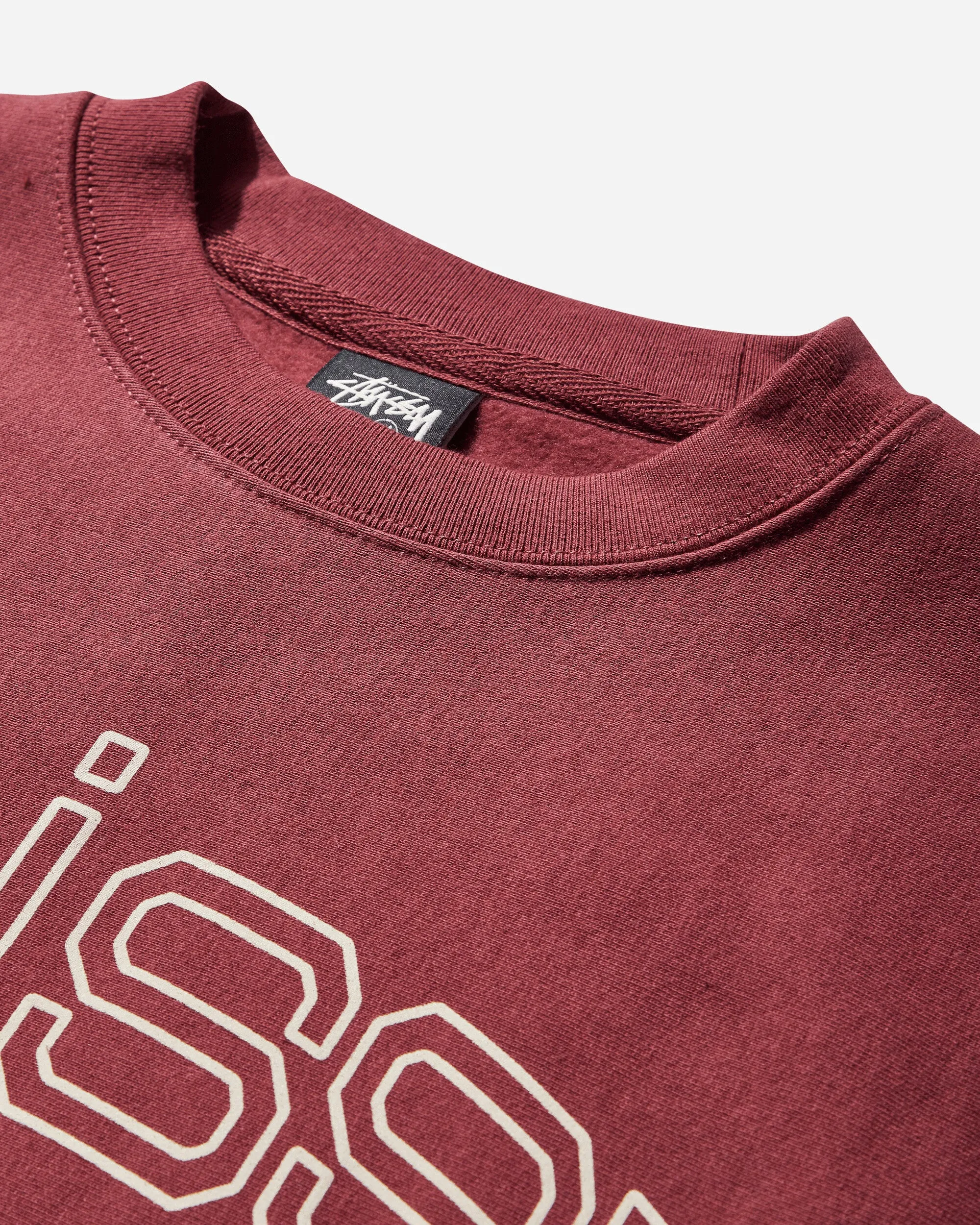 Sweat-shirt à col rond pour hommes Bordeaux oxblood