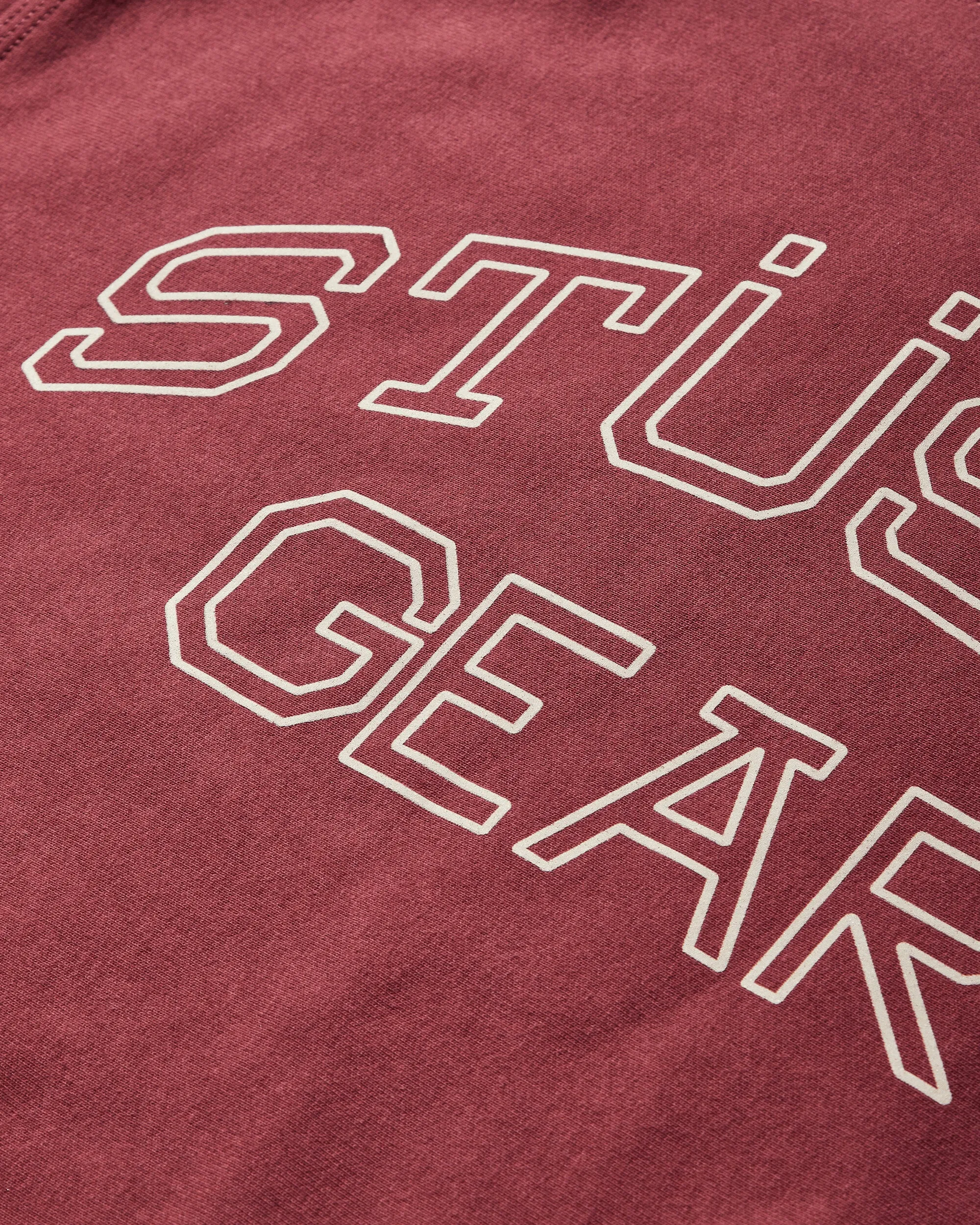 Sweat-shirt à col rond pour hommes Bordeaux oxblood