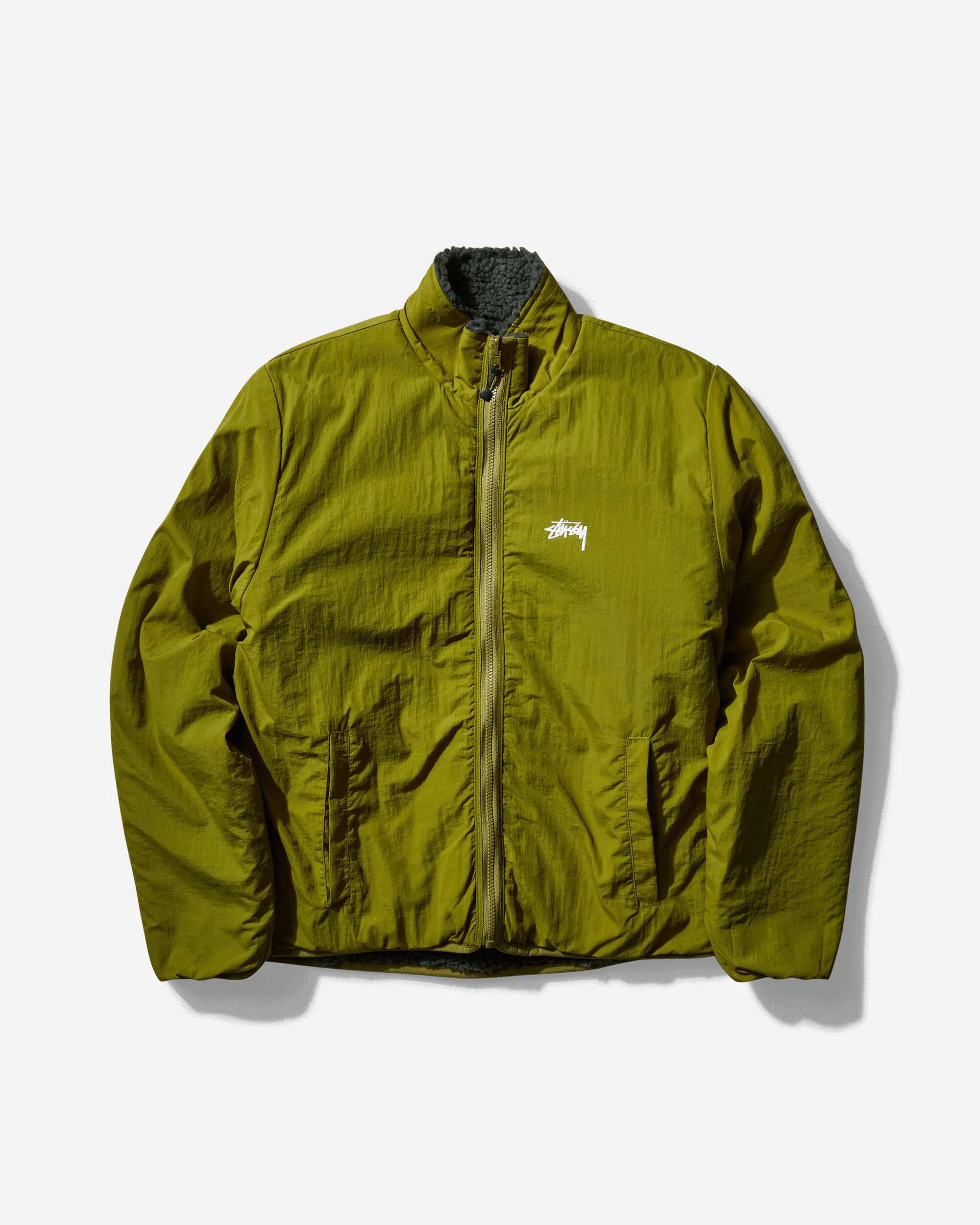 Veste réversible Sherpa pour homme - Vert