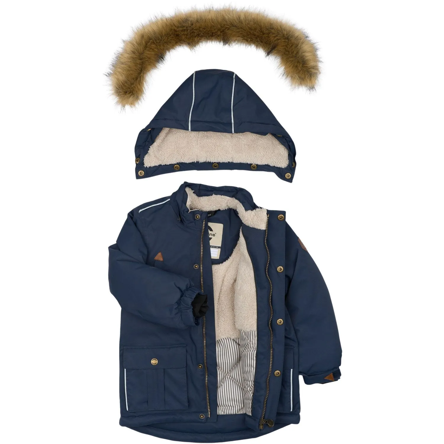 Mikk-Line Nuits Bleues Sergentée Nylon Parca BébéEnfant_Mikk-Line