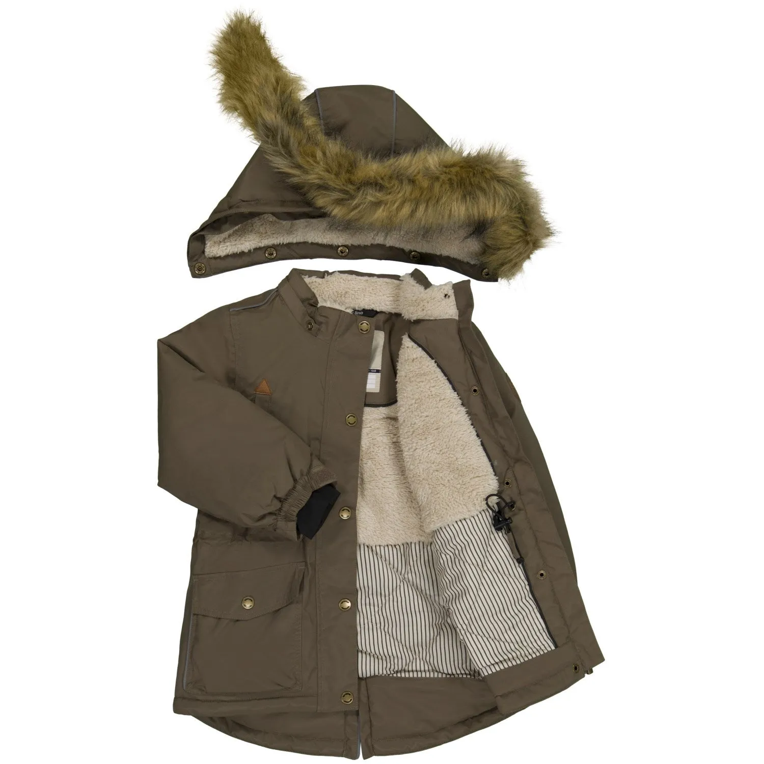 Mikk-Line Twill en Nylon à Pépites de Chocolat Parca Bébé-Enfant_Mikk-Line