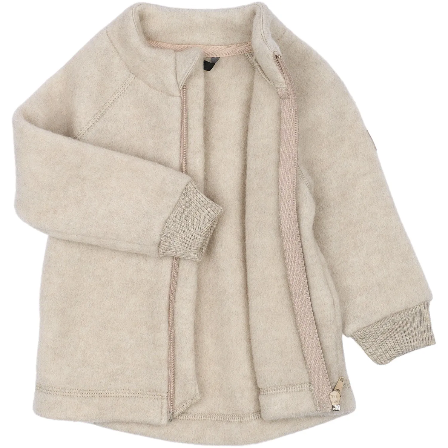 Veste en laine mélangée offwhite pour bébé et enfant Mikk-Line