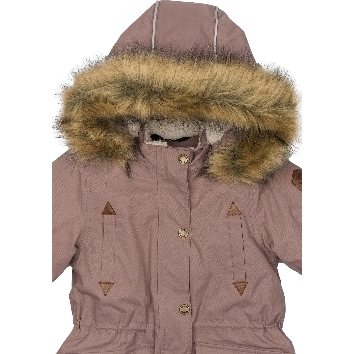 Mikk-Line Crépuscule Mauve Sergé Nylon Parca BébéEnfant_Mikk-Line