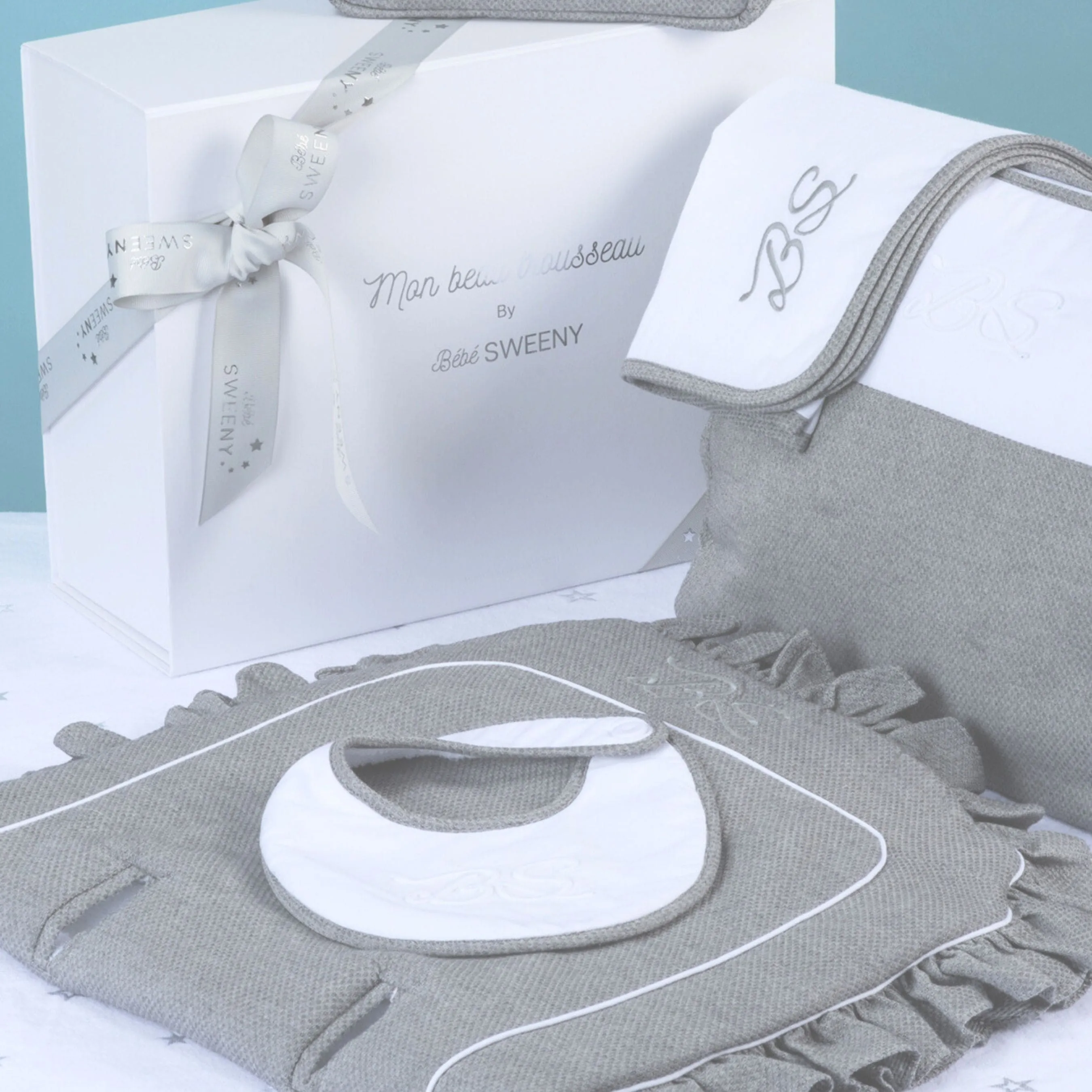 Mon Beau Trousseau | Tapis bébé multifonction gris Babykids_Bebe-Sweeny