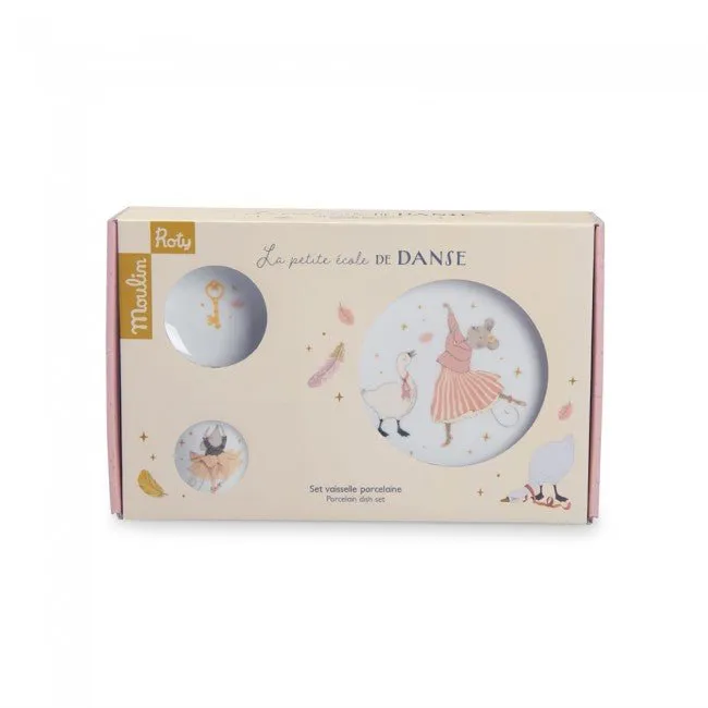 Moulin Roty : Service d'assiettes en porcelaine - La Petite École De Danse