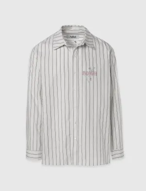 CHEMISE À RAYURES NAFNUF LOGO