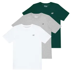 New Balance - T-shirt col rond en coton pour homme, lot de 3 (NB 3026-3-586N)