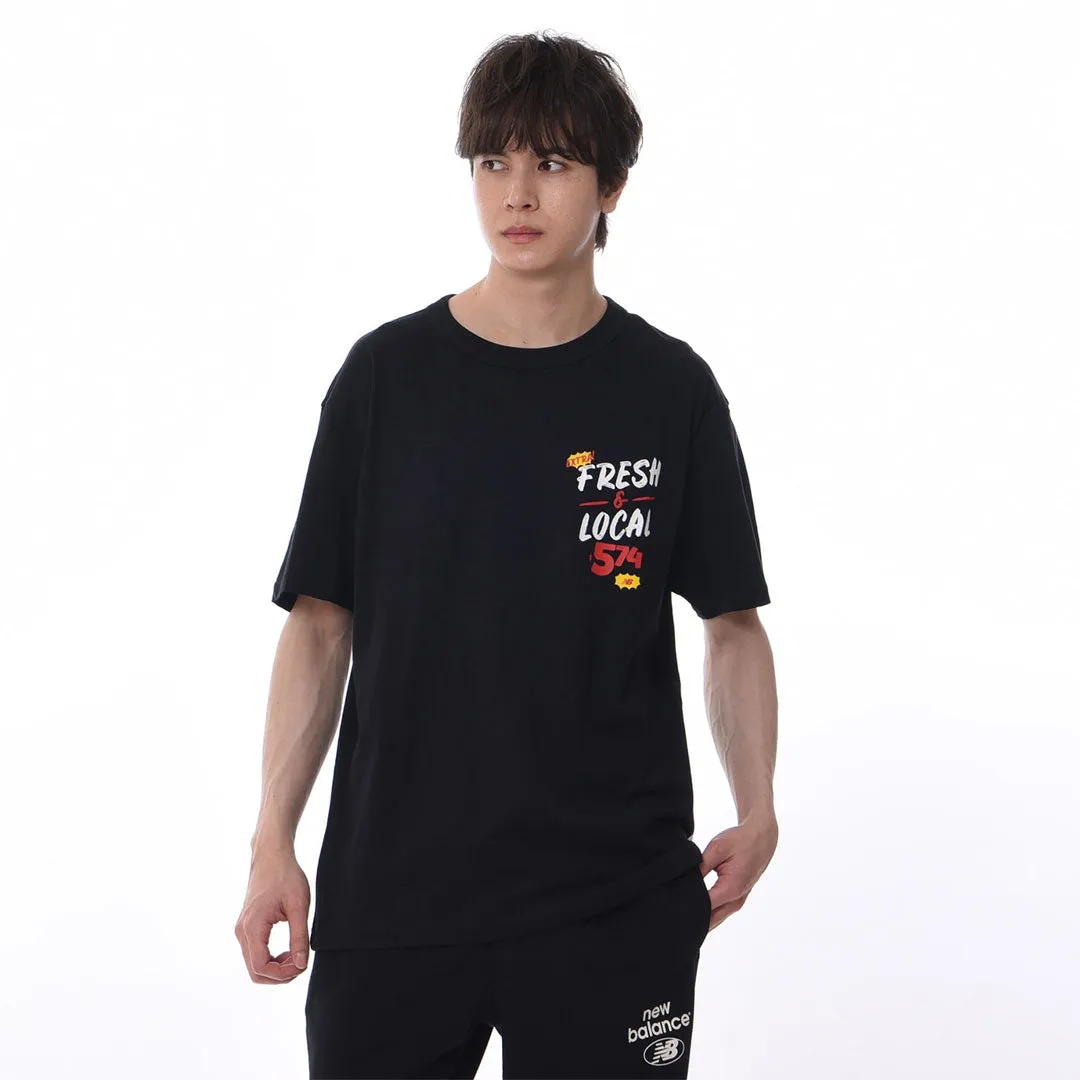 New Balance - T-shirt graphique Essentials 574 pour homme (MT31521 BK)