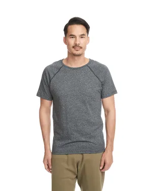 T-shirt à emmanchures raglan avec fausse torsade pour hommes Next Level 2050