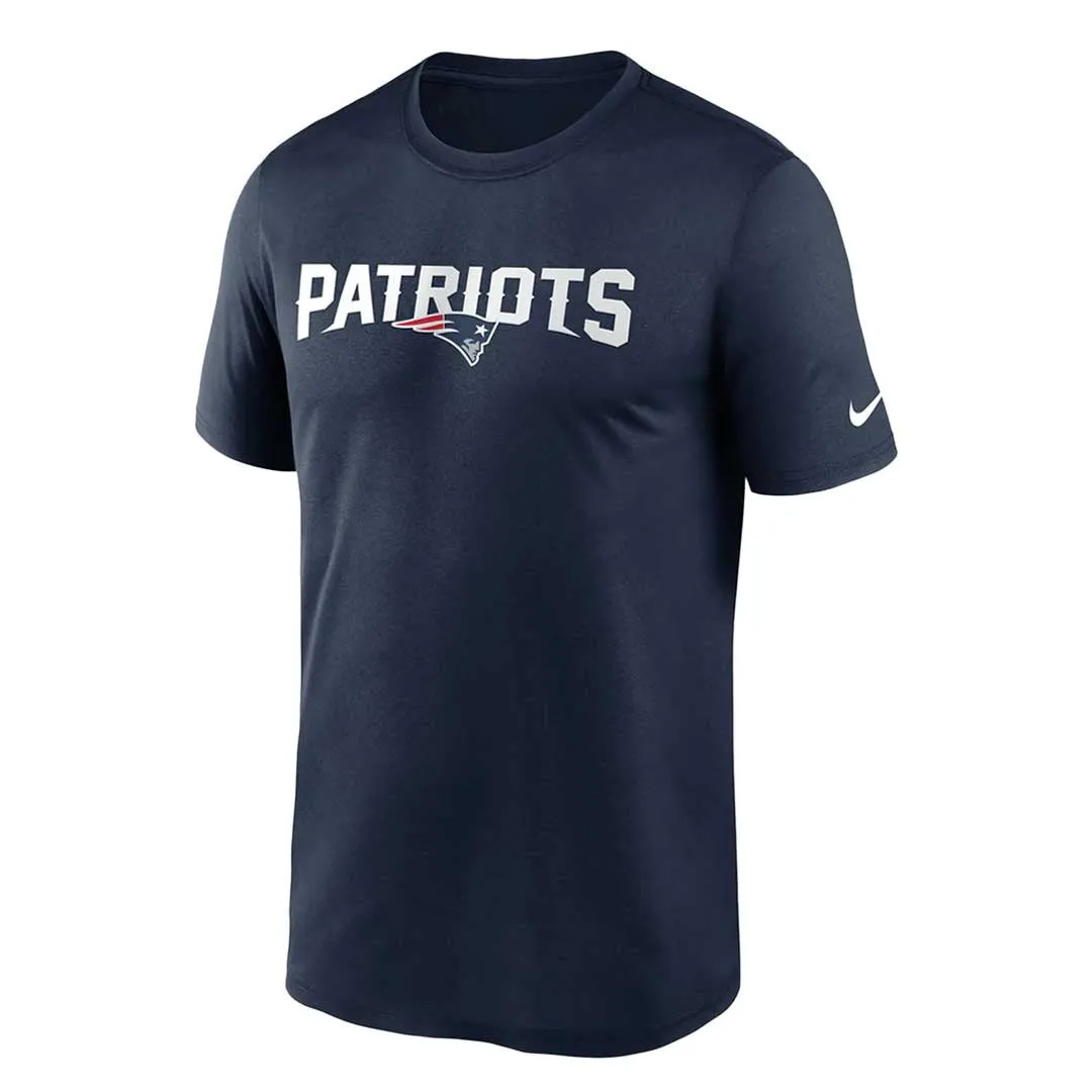 NFL - T-shirt d'entraînement à manches courtes avec logo des Patriots de la Nouvelle-Angleterre pour hommes (N922 41S 8K CLJ)